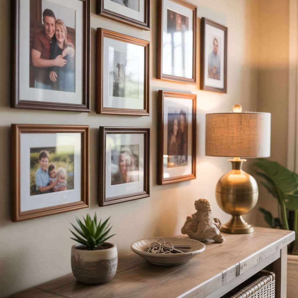 Personalized entryway decor idea