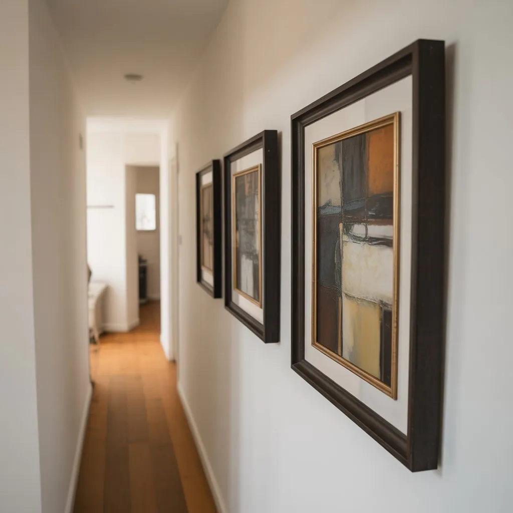 Small hallway wall art idea