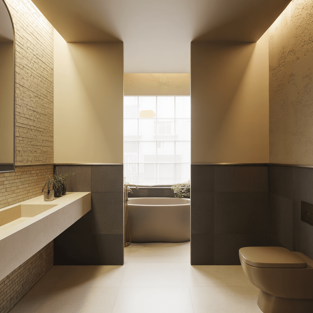 Smart technology in a modern luxury bathroom