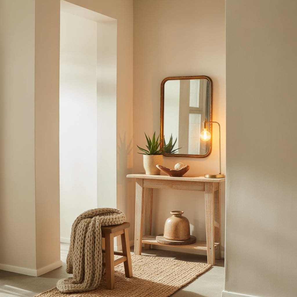 Welcoming entryway color palette