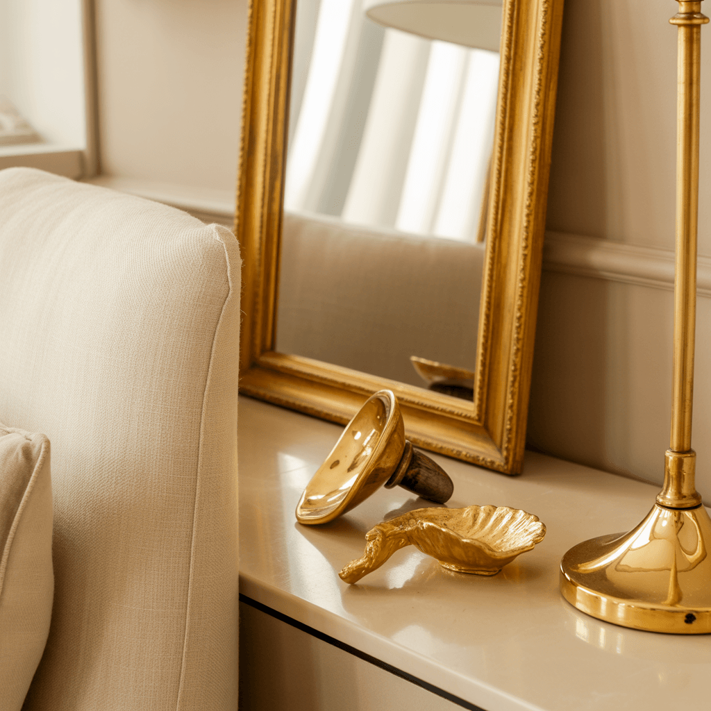 gold accent decor ideas for elegant interiors