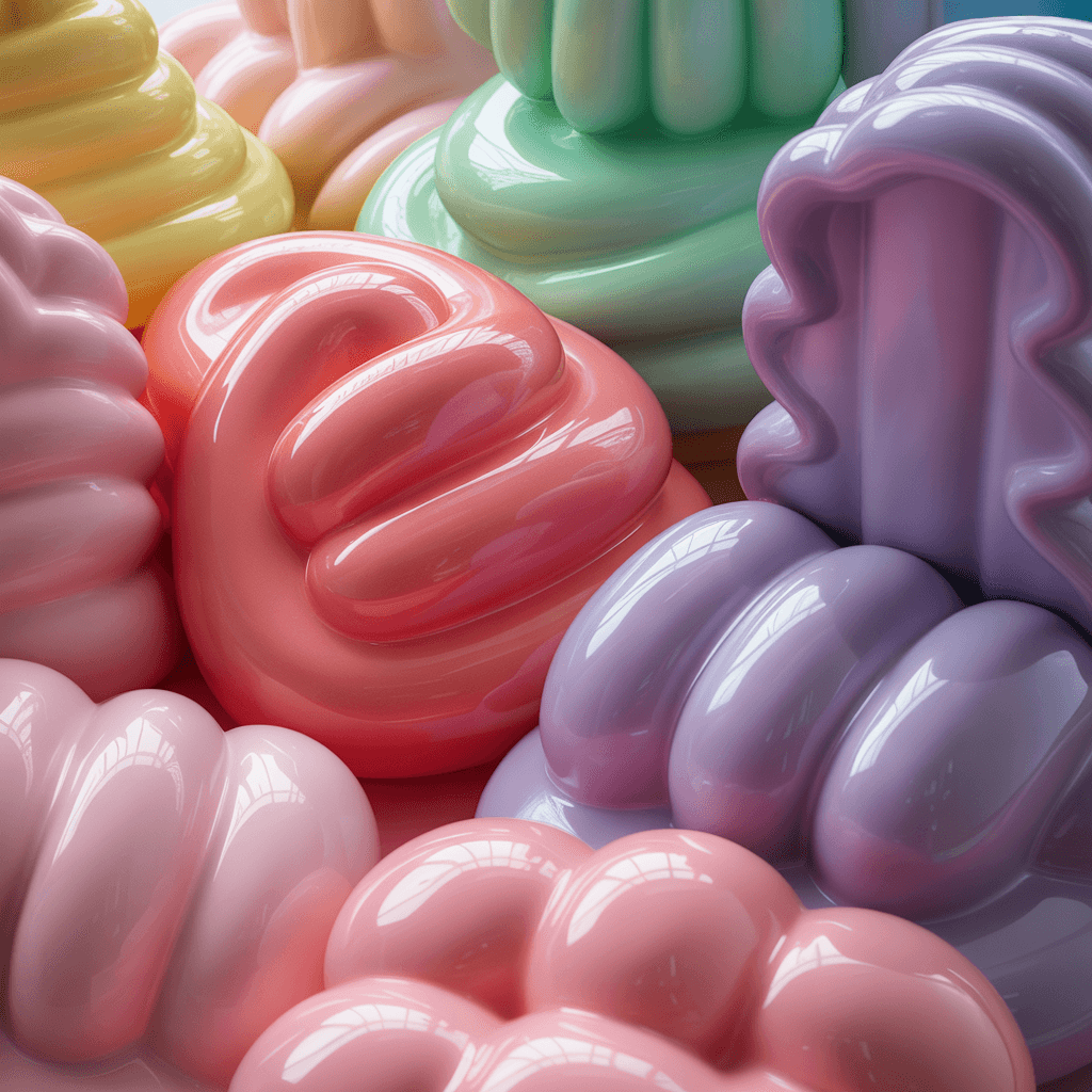 gummy aesthetic decor textures used in room makeovers