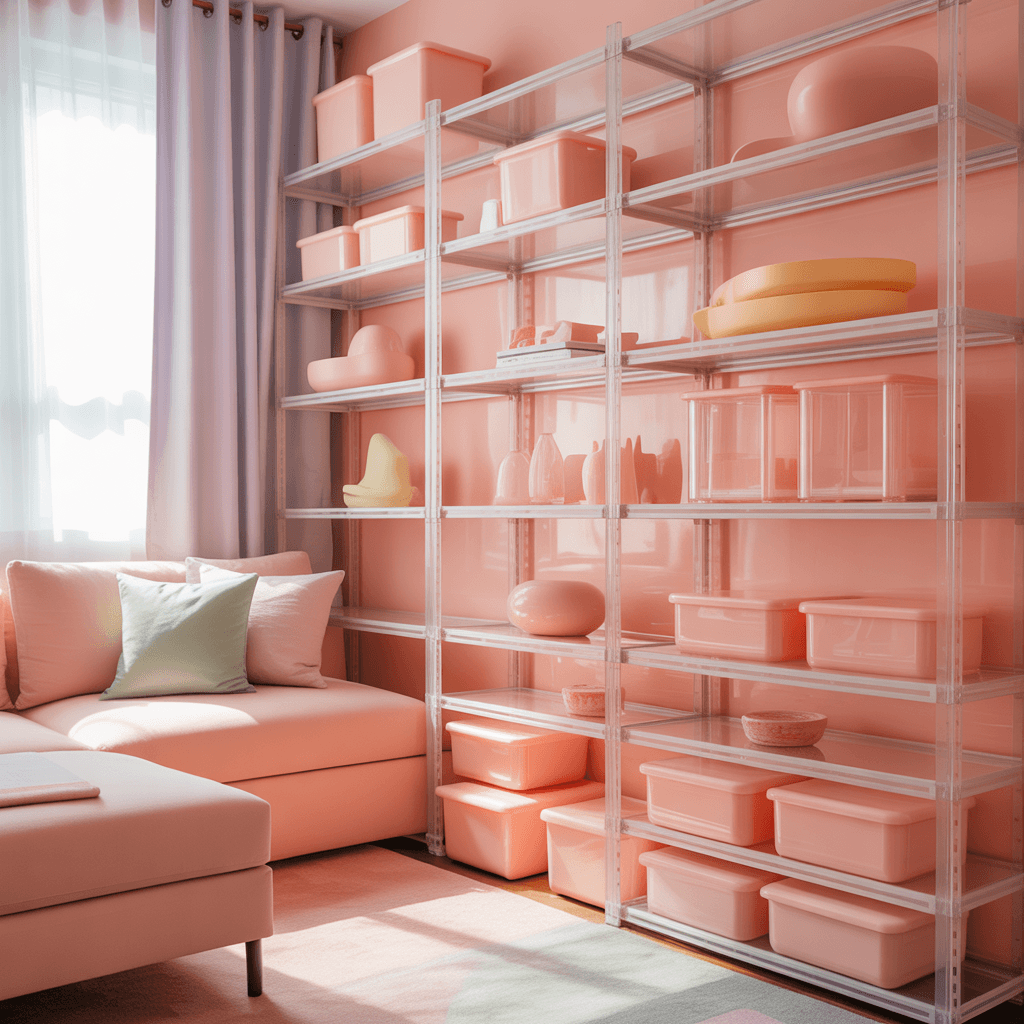 jelly blush color decor for small minimal apartments