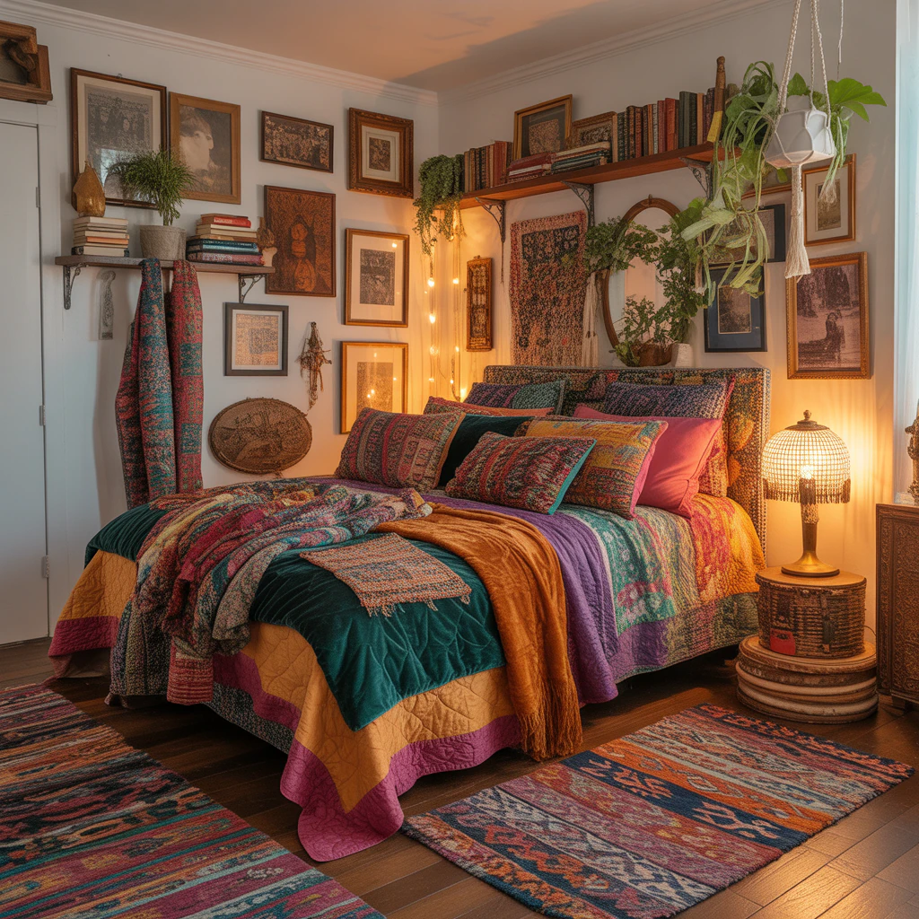 maximalist bedroom decor ideas for small spaces