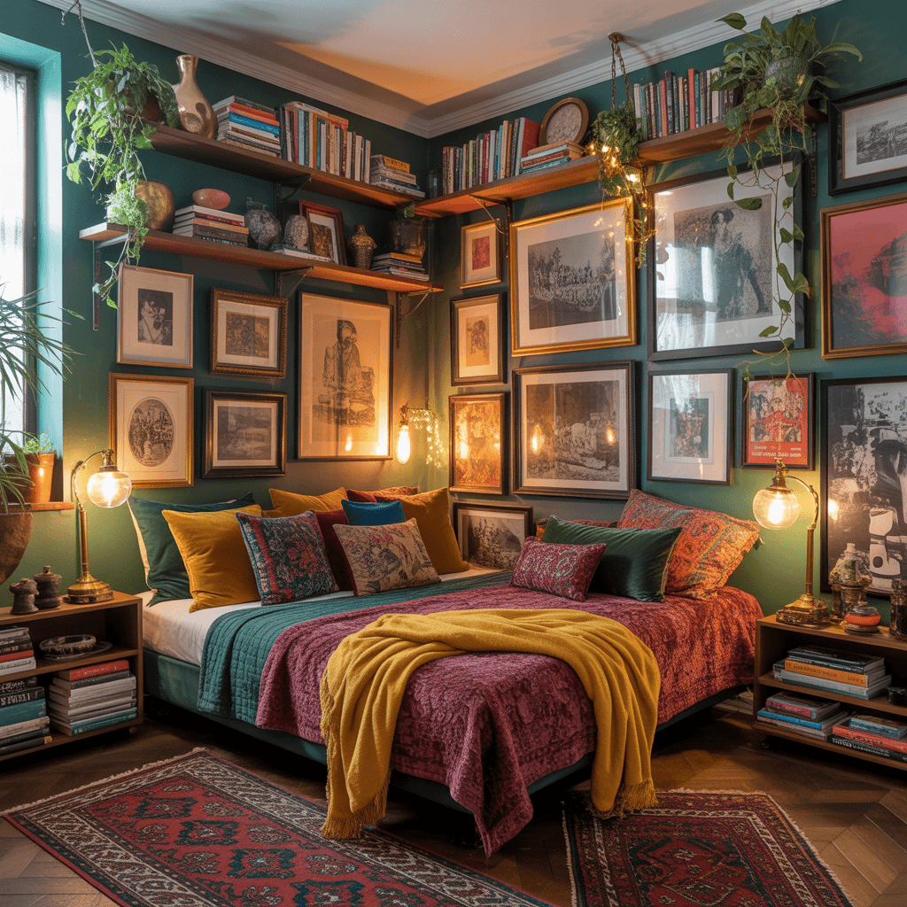 small space styled with maximalist decor ideas