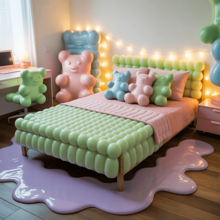 Gummy Aesthetic Room Makeover on a Budget | Soft & Playful Decor 4 soft touch textiles for a gummy aesthetic room makeover